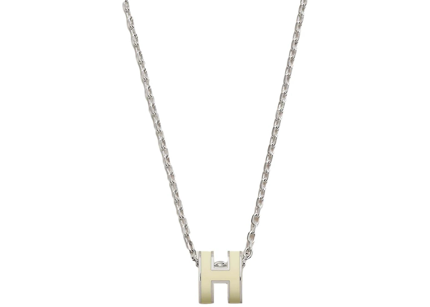 Hermes Mini Pop H Pendant Jaune Soufre Pale