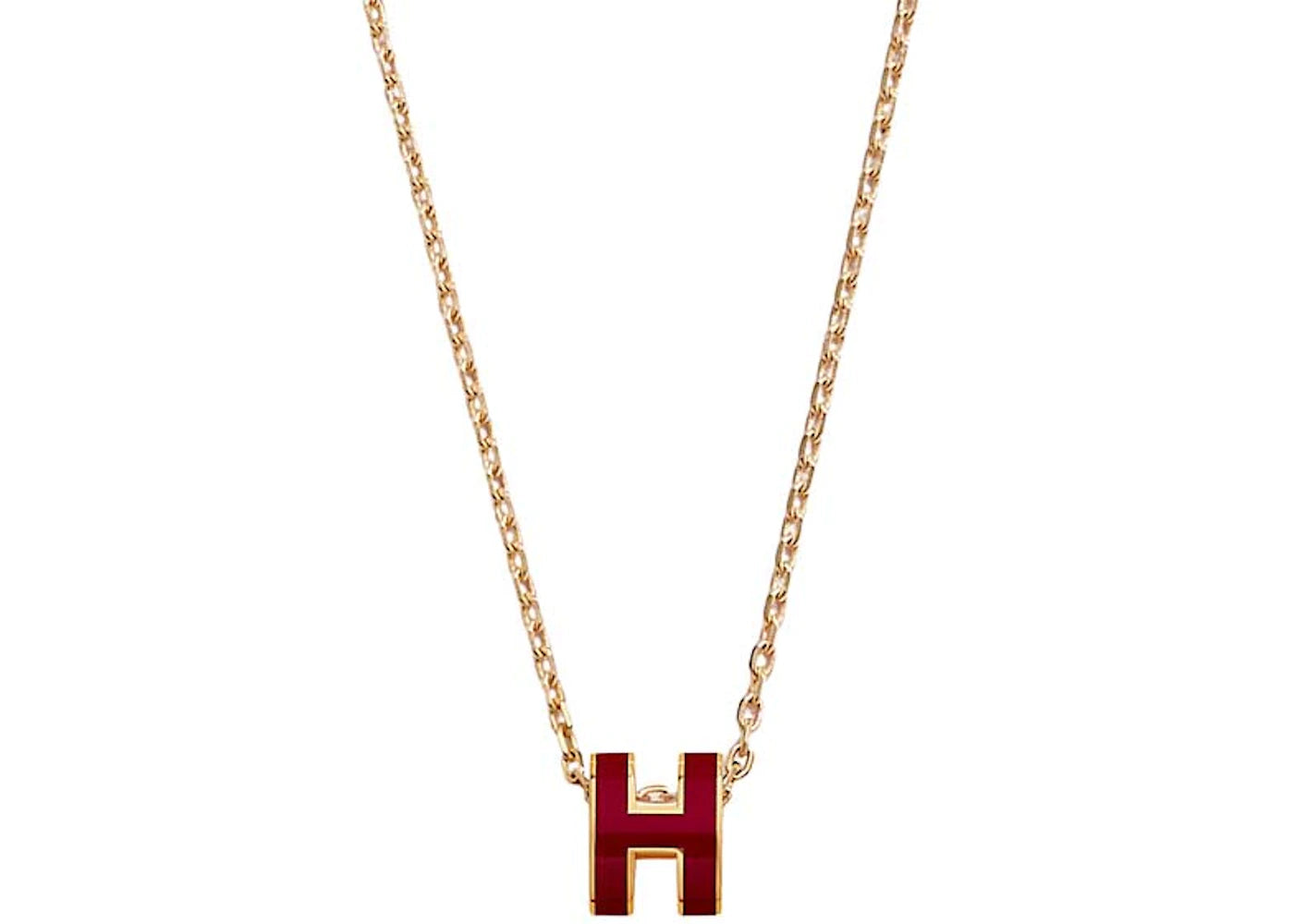 Hermes Mini Pop H Pendant Rouge Rubis