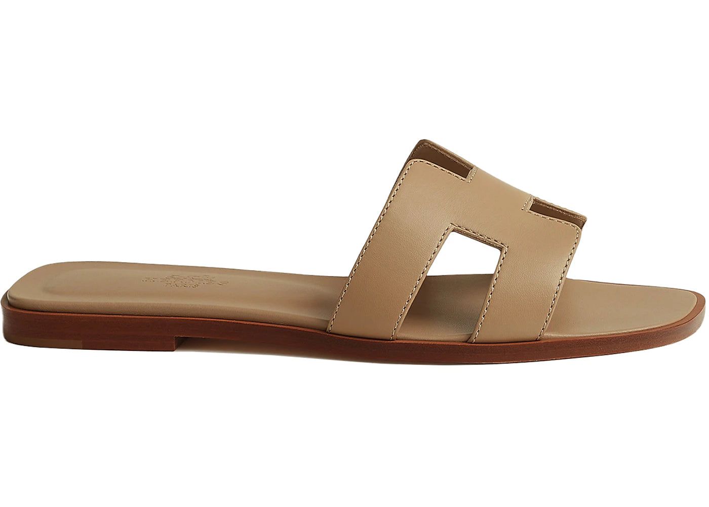 Hermes Oran Sandal Beige Linen (Women's)