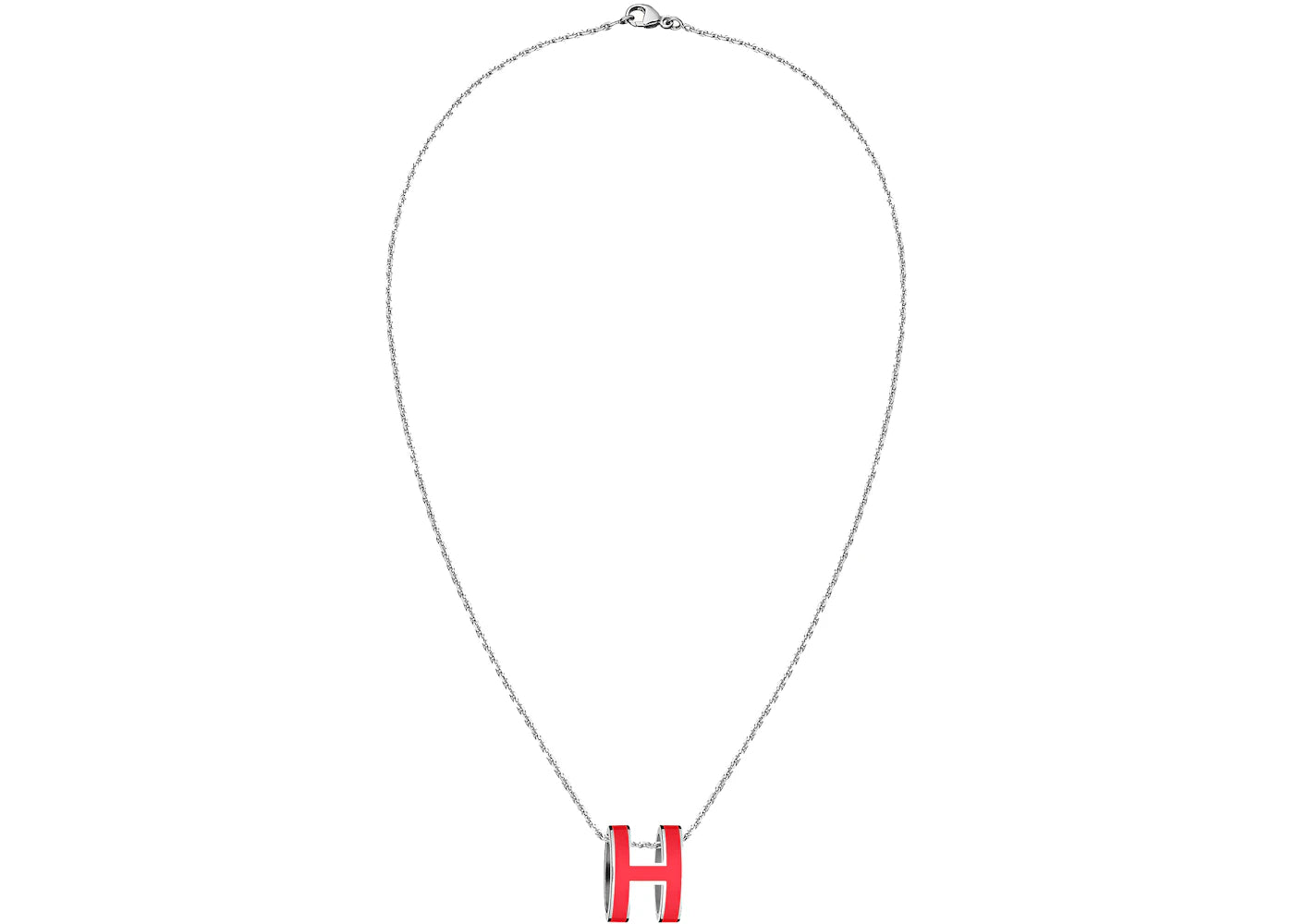 Hermes Pendant Pop H Coral Red