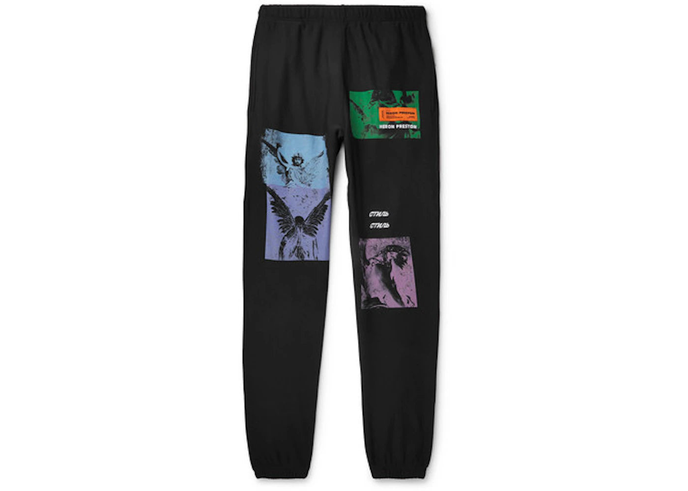 Heron Preston Angel Statues Graphic Sweatpants Black/Multicolor
