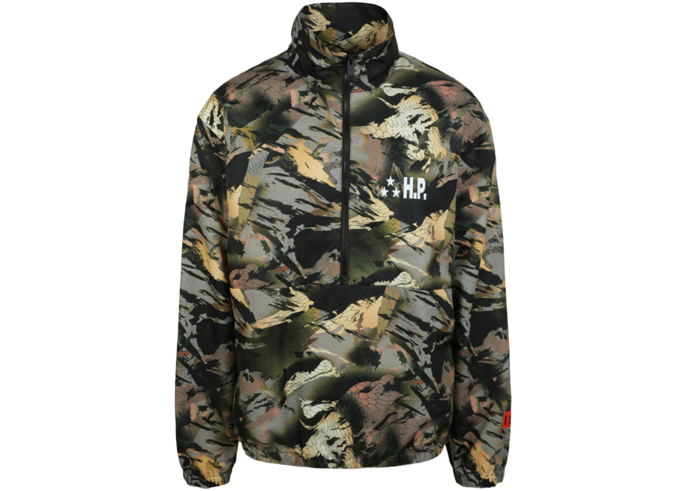 Heron Preston Camouflage Tape Windbreaker Black