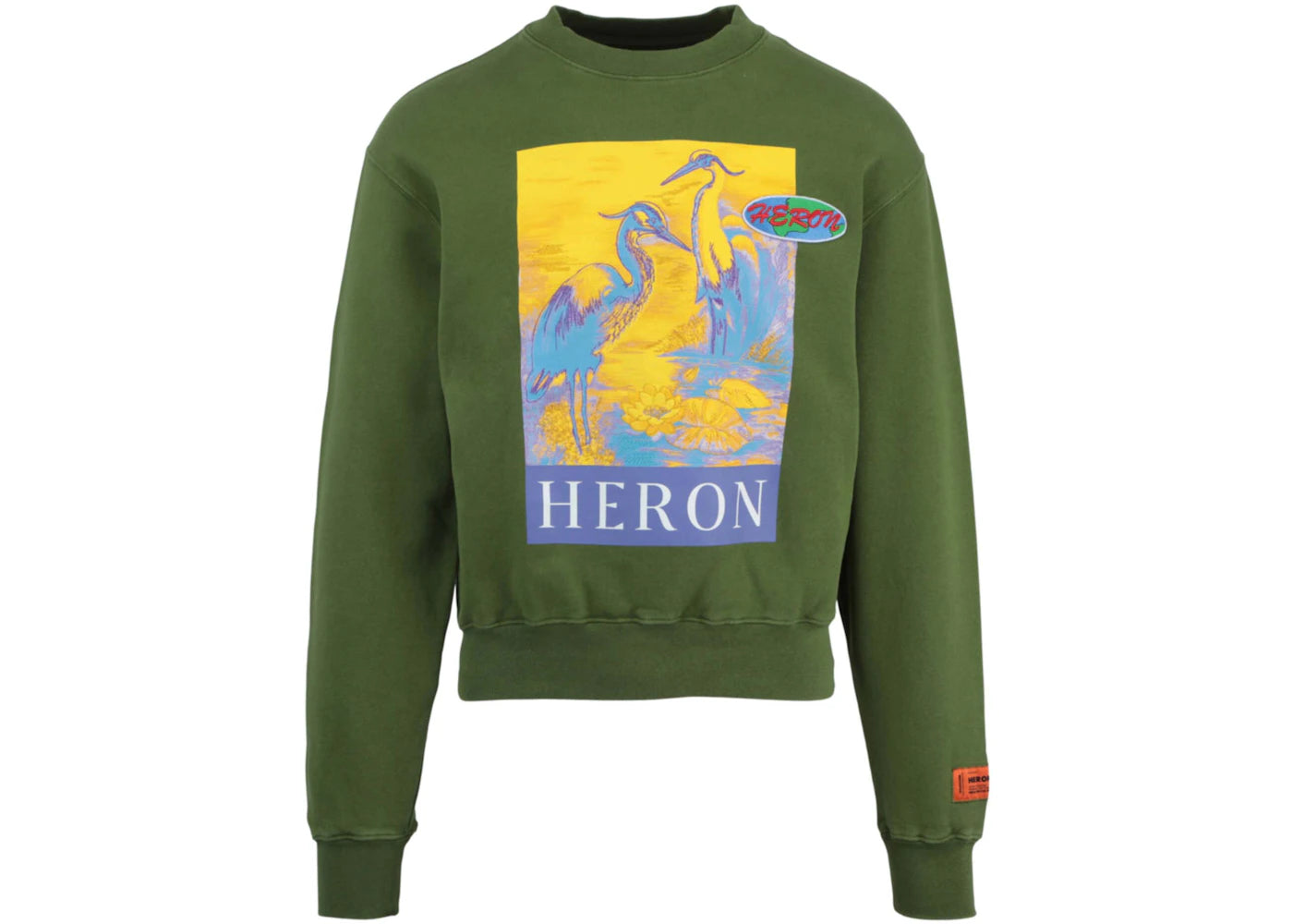 Heron Preston Oversized KK22 Crewneck Green