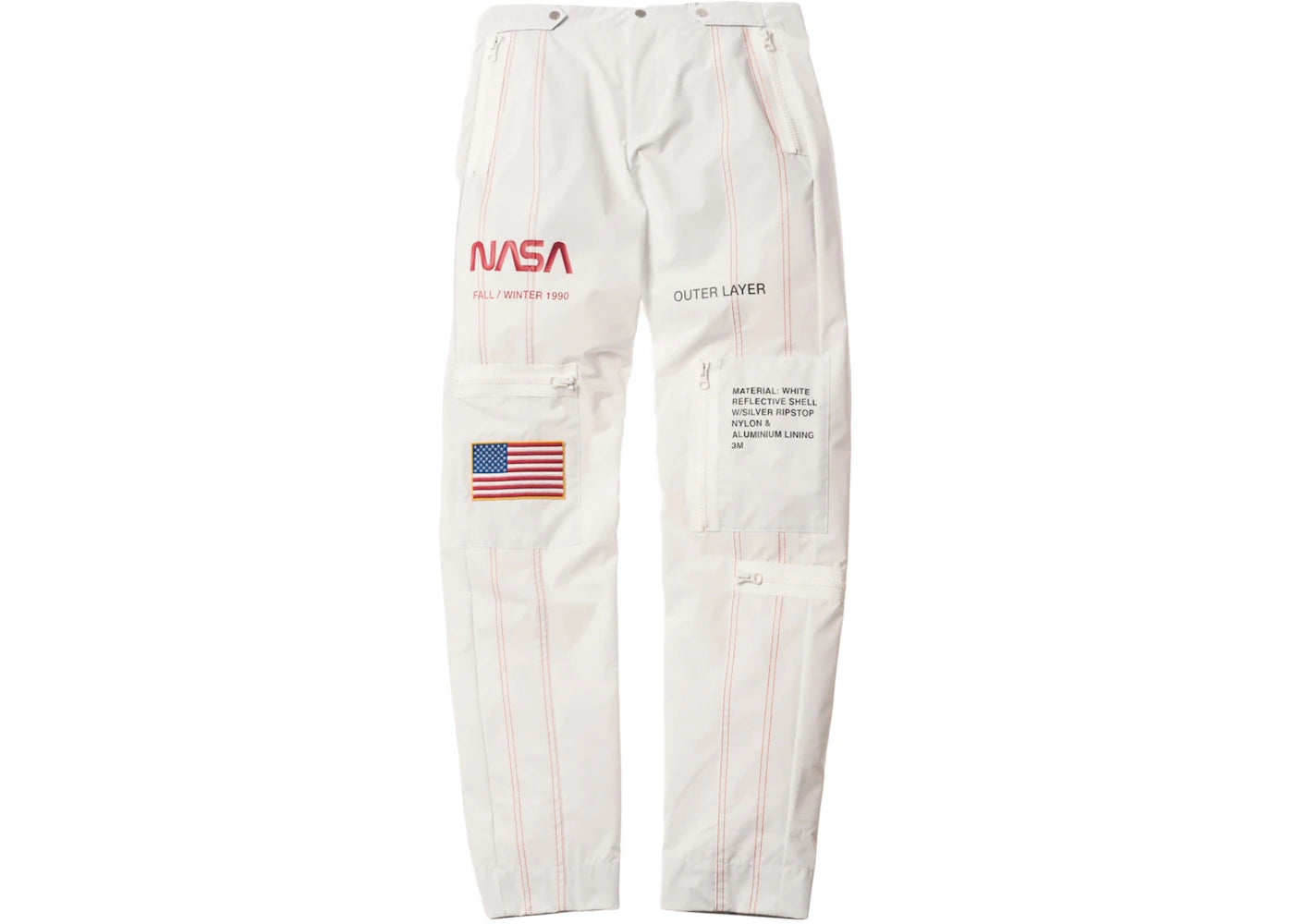 Heron Preston x NASA High Tech Pants White