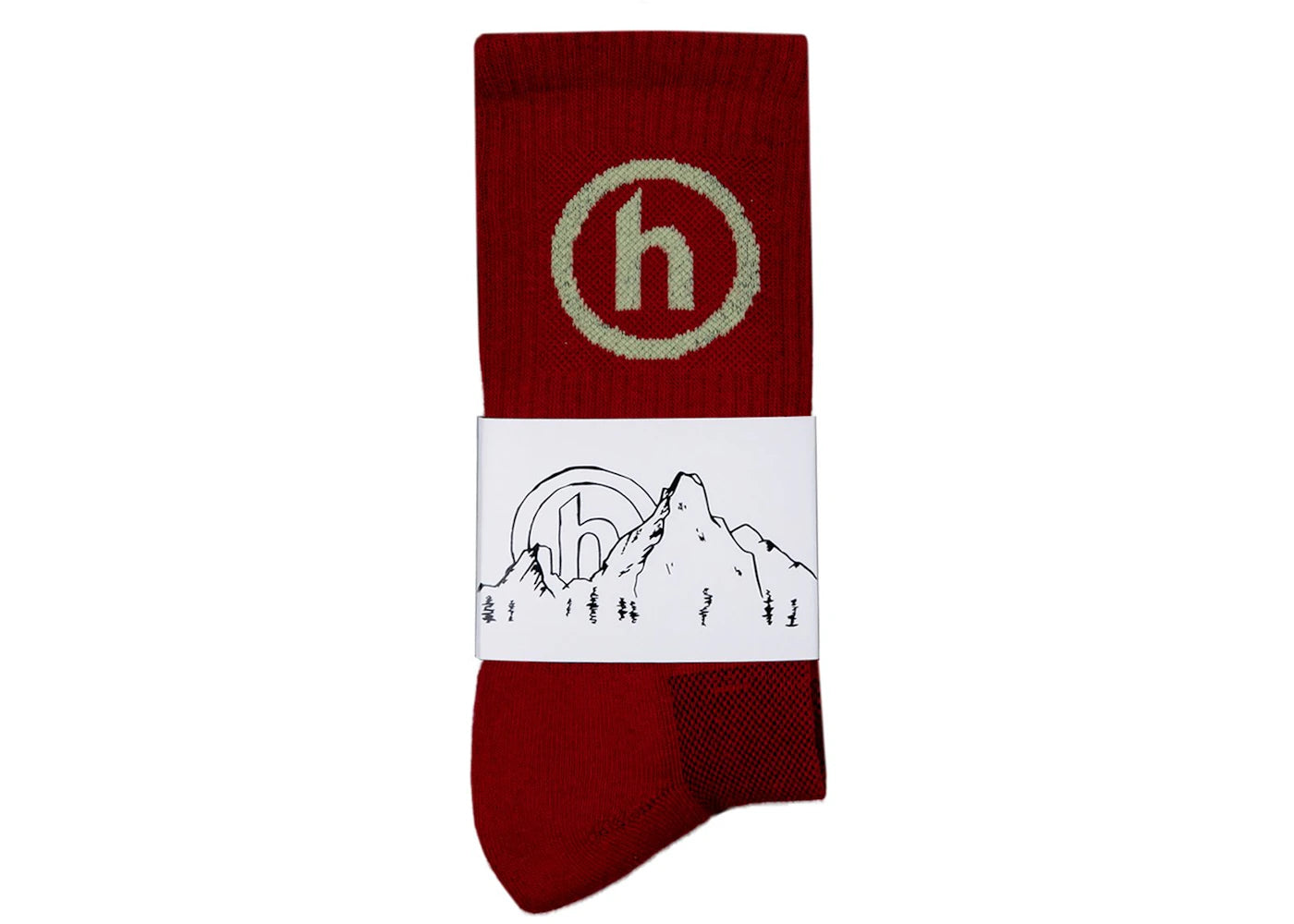 Hidden NY Crew Socks Burgundy