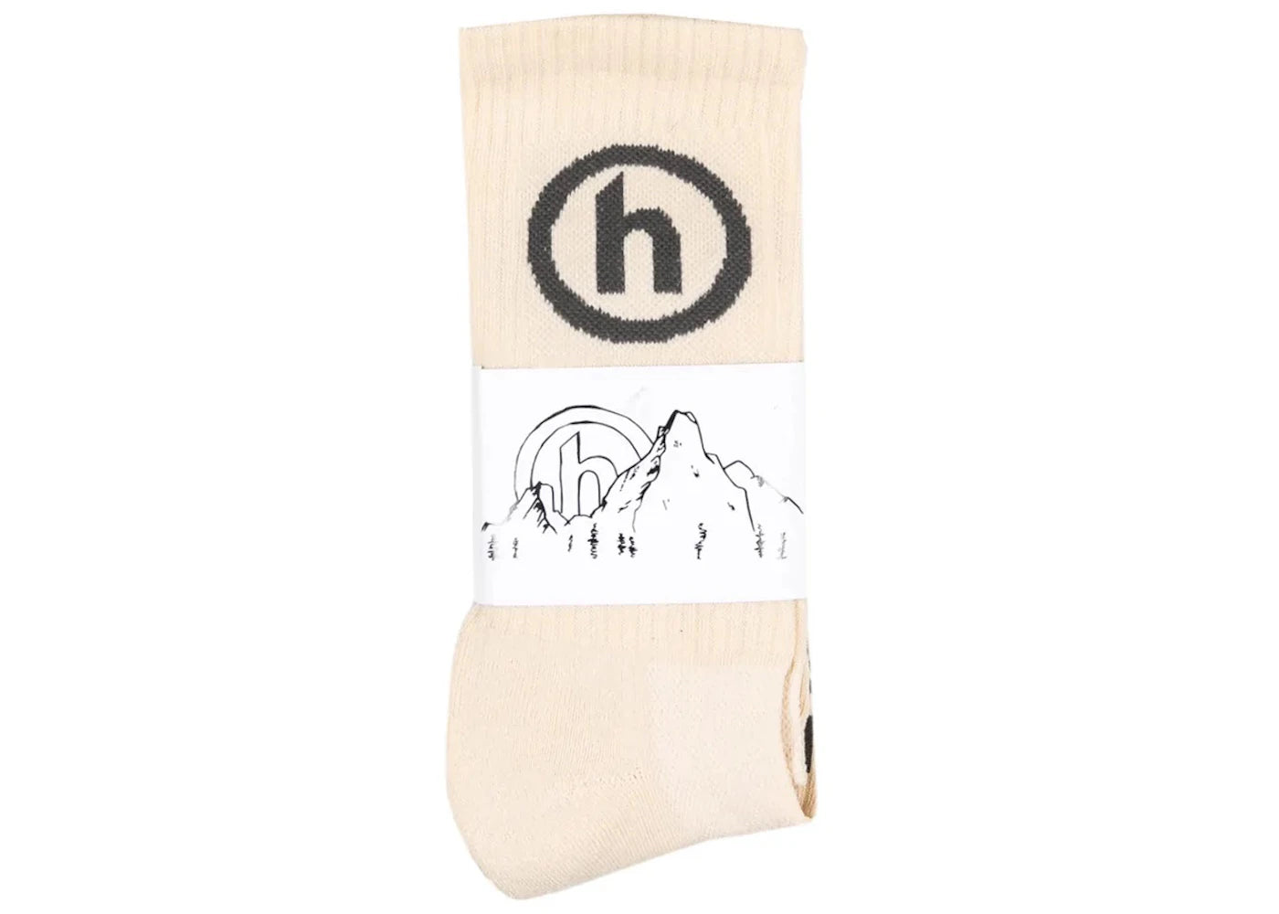 Hidden NY Logo Socks Tan/Grey