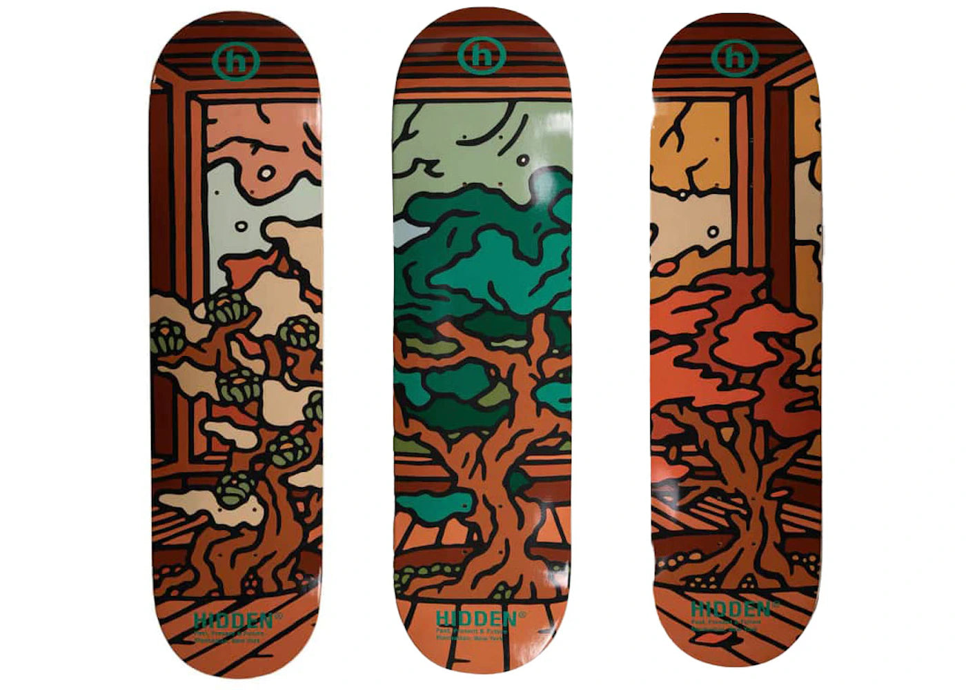 Hidden NY Past/Present/Future Skateboard Deck Set