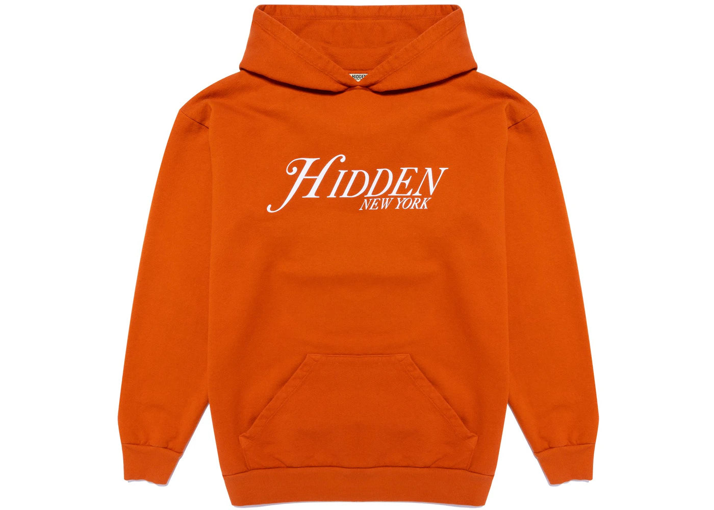 Hidden NY Script Hoodie Orange