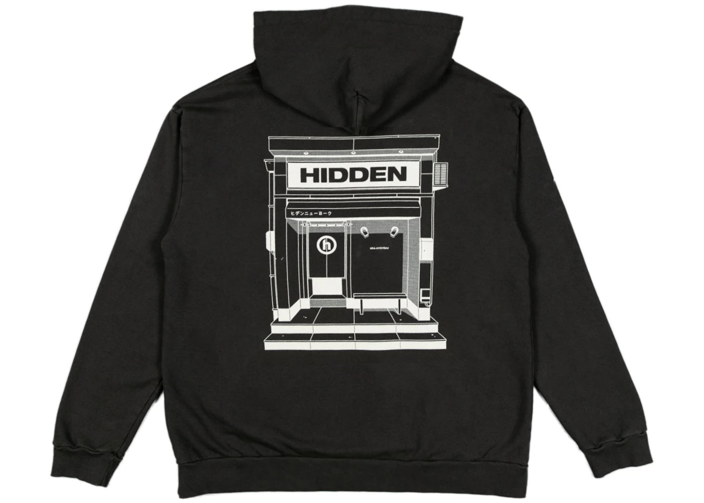 Hidden NY Shopfront Hoodie Black