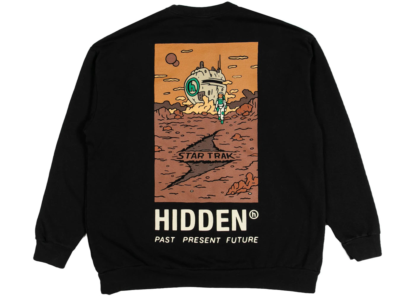 Hidden NY x Star Trak Landing Crewneck Black