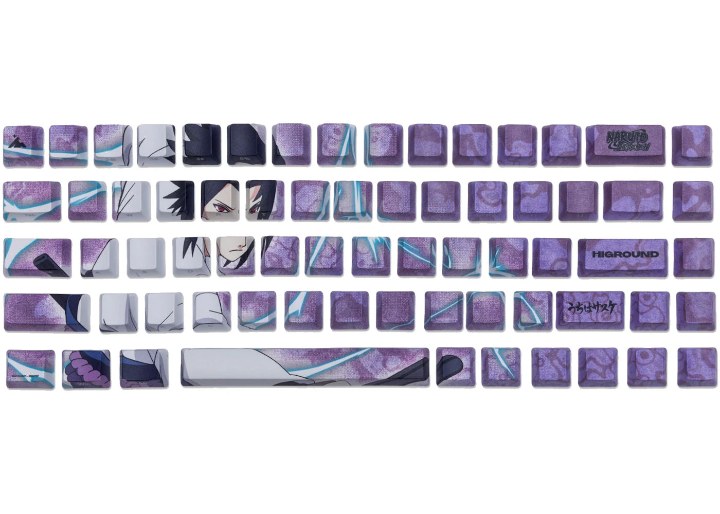 Higround Naruto x Sasuke Keycap Set Purple/Blue