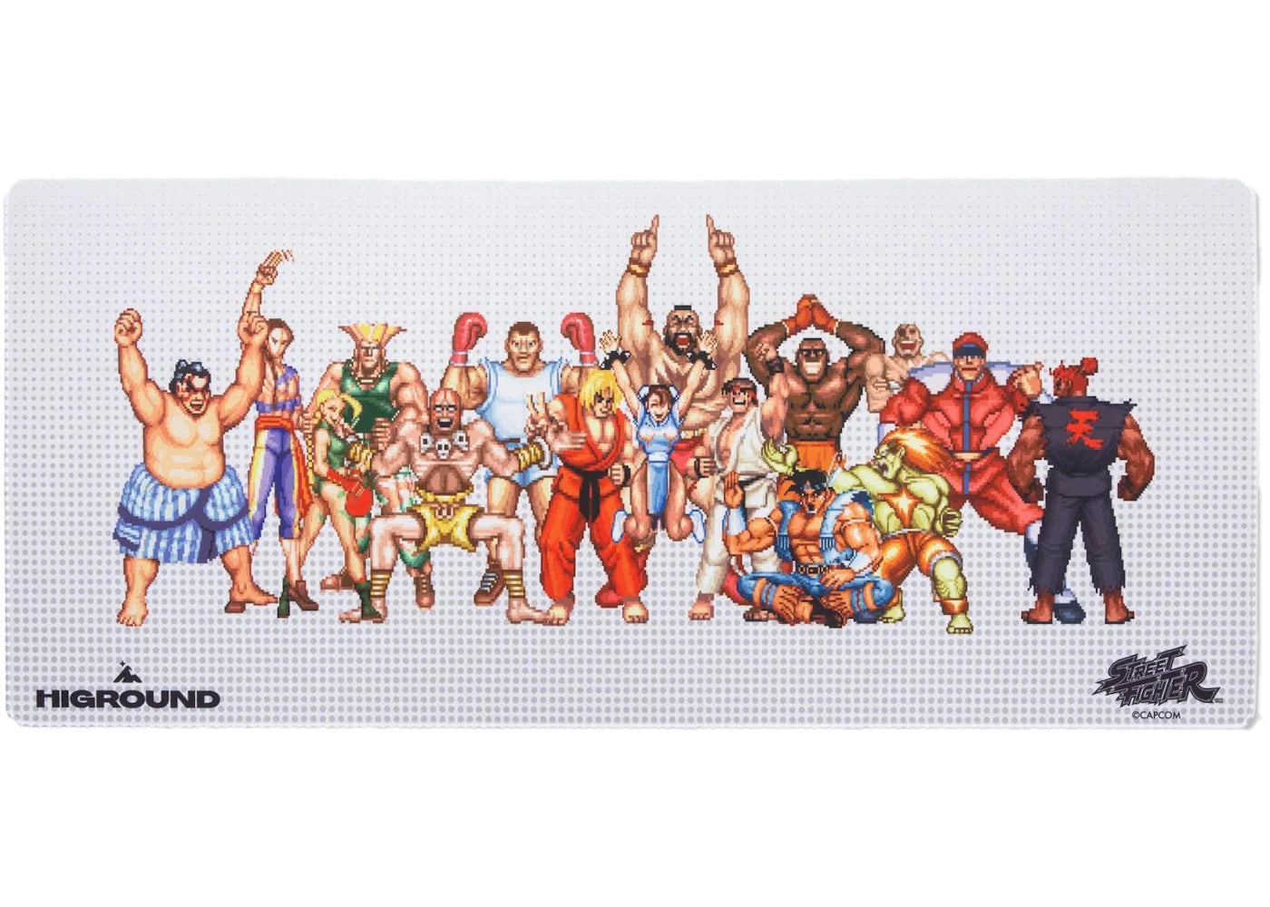 Higround x Street Fighter Victory Pose Mousepad White/Red