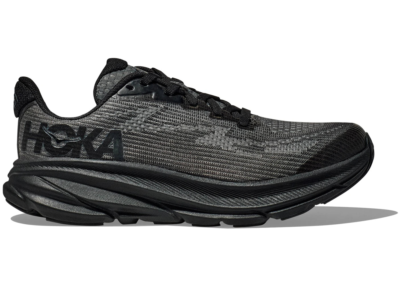 Hoka One One Clifton 9 Black Carbon Black (GS)