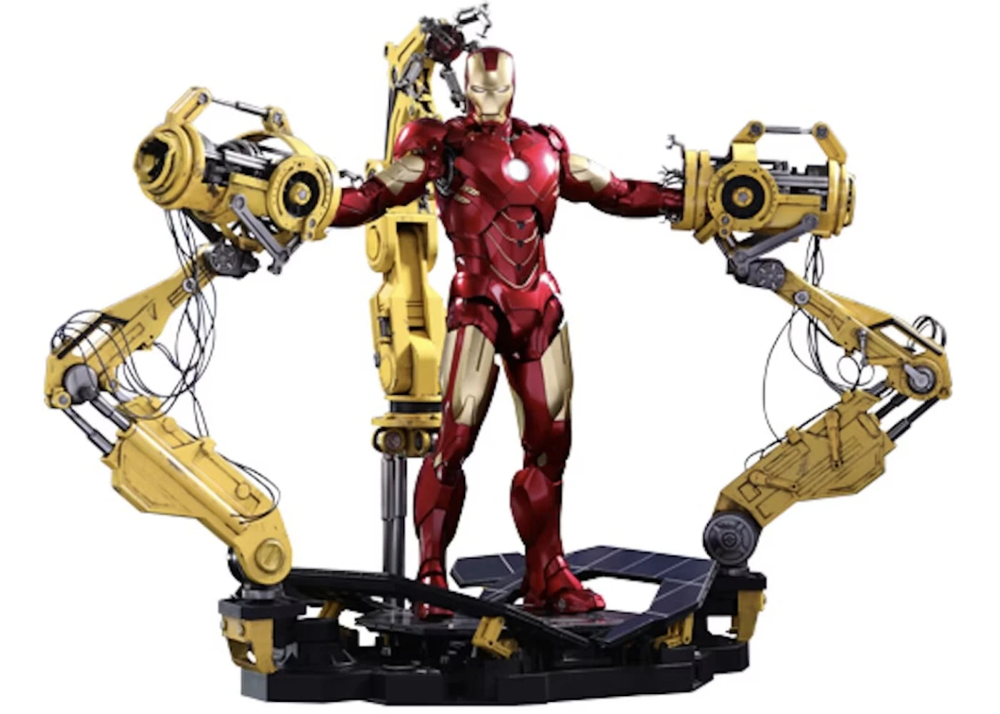Hot Toys Iron Man Mark IV with Suit-Up Gantry Collectible Set 1/6th Scale Diecast Movie Masterpiece Series Action Figure MMS462D22