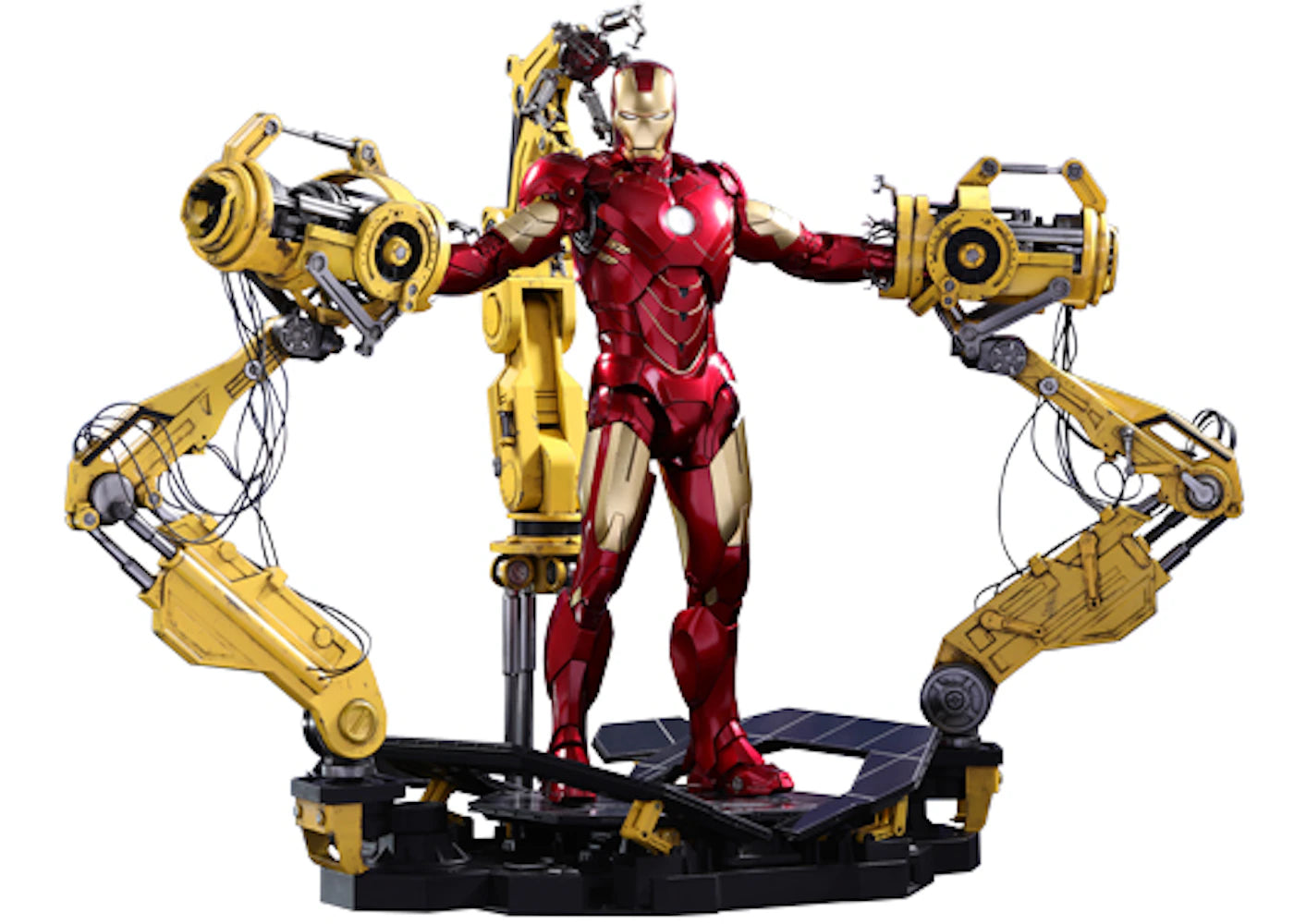 Hot Toys Iron Man Mark IV with Suit-Up Gantry Collectible Set - Movie Masterpiece Series Action Figure