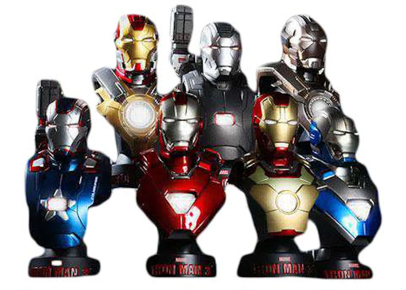 Hot Toys Marvel Iron Man 3 1/6th Scale Collectible Bust Set Bust