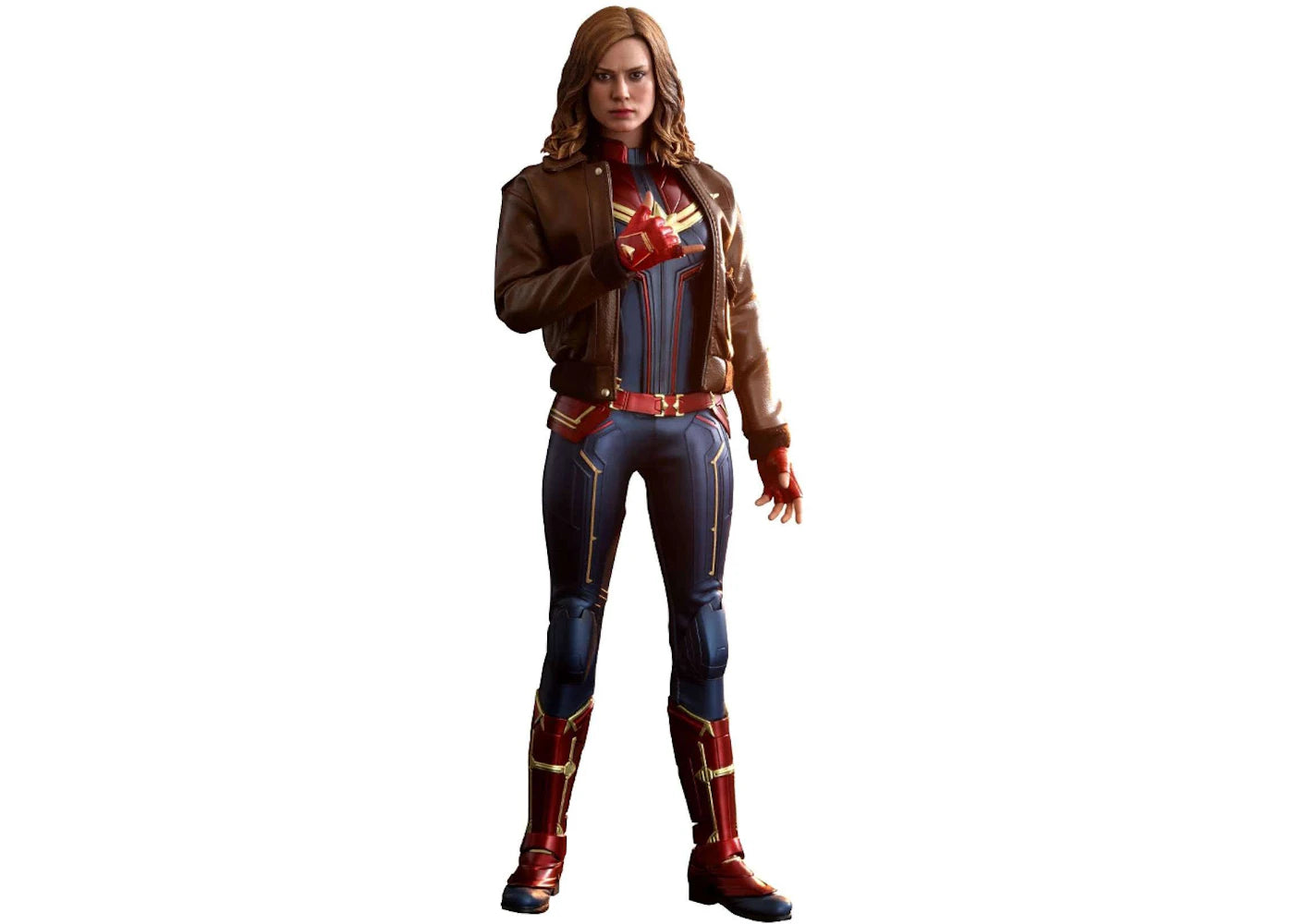 Hot Toys Marvel Movie Masterpiece Captain Marvel Deluxe Version Diecast Collectible Figure
