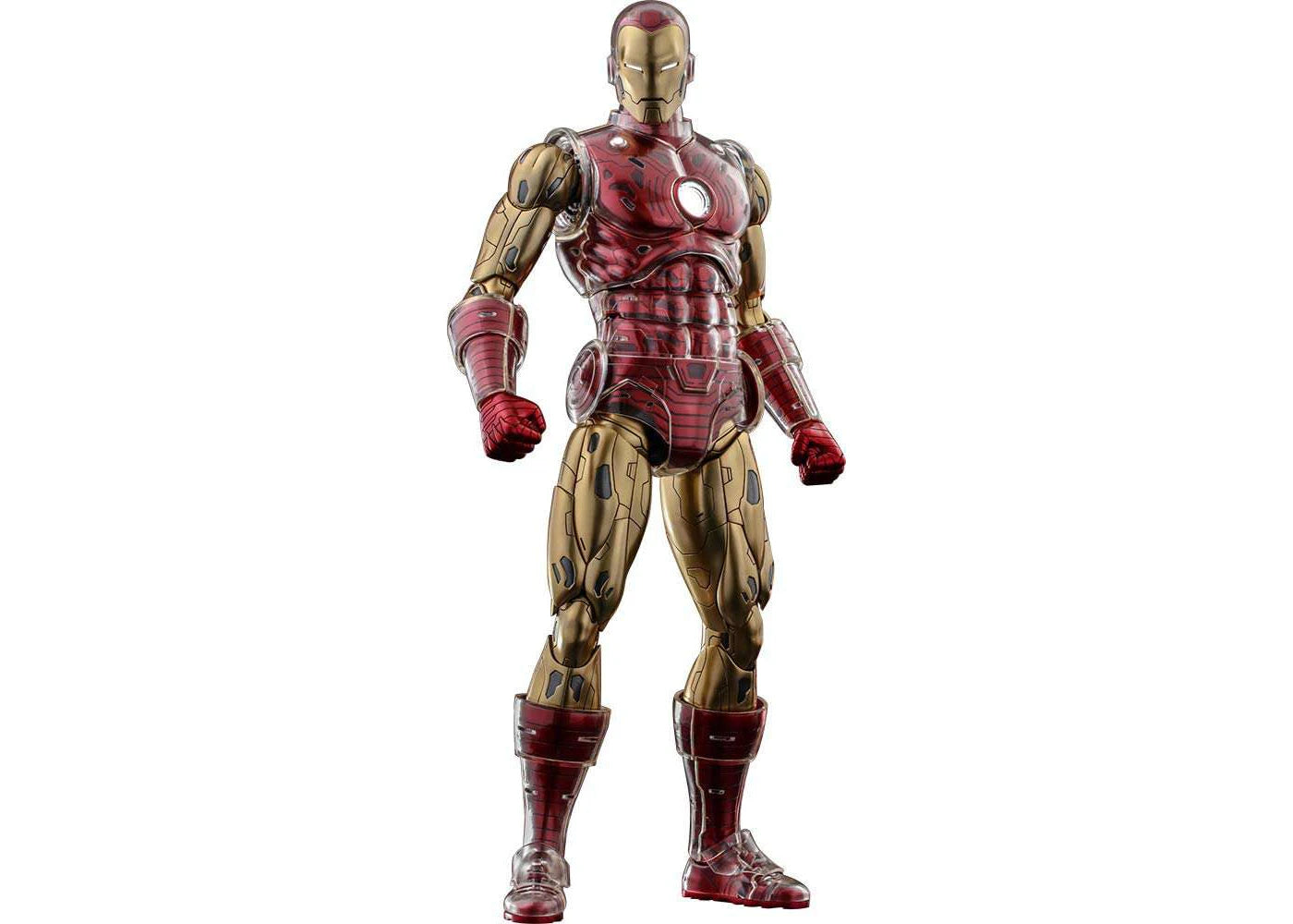 Hot Toys Marvel Movie Masterpiece Diecast Iron Man Origin Regular Version Collectible Figure