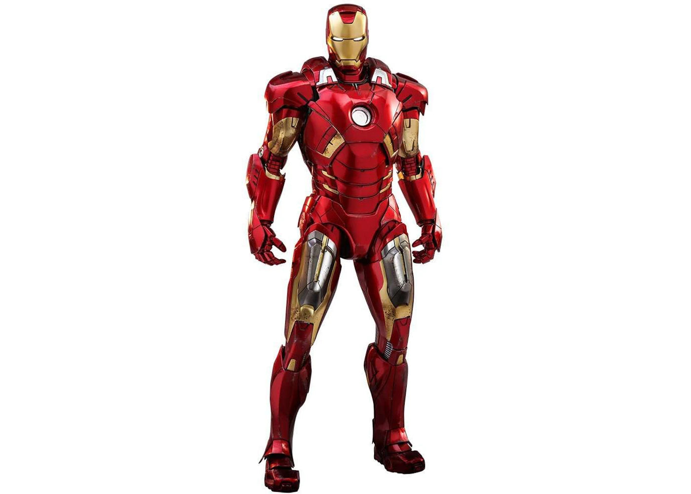 Hot Toys Marvel Movie Masterpiece Iron Man Mark VII Diecast Collectible Figure