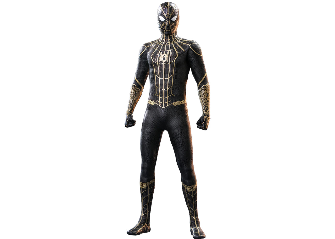 Hot Toys Marvel Movie Masterpiece Spider-Man Black & Gold Suit Collectible Figure
