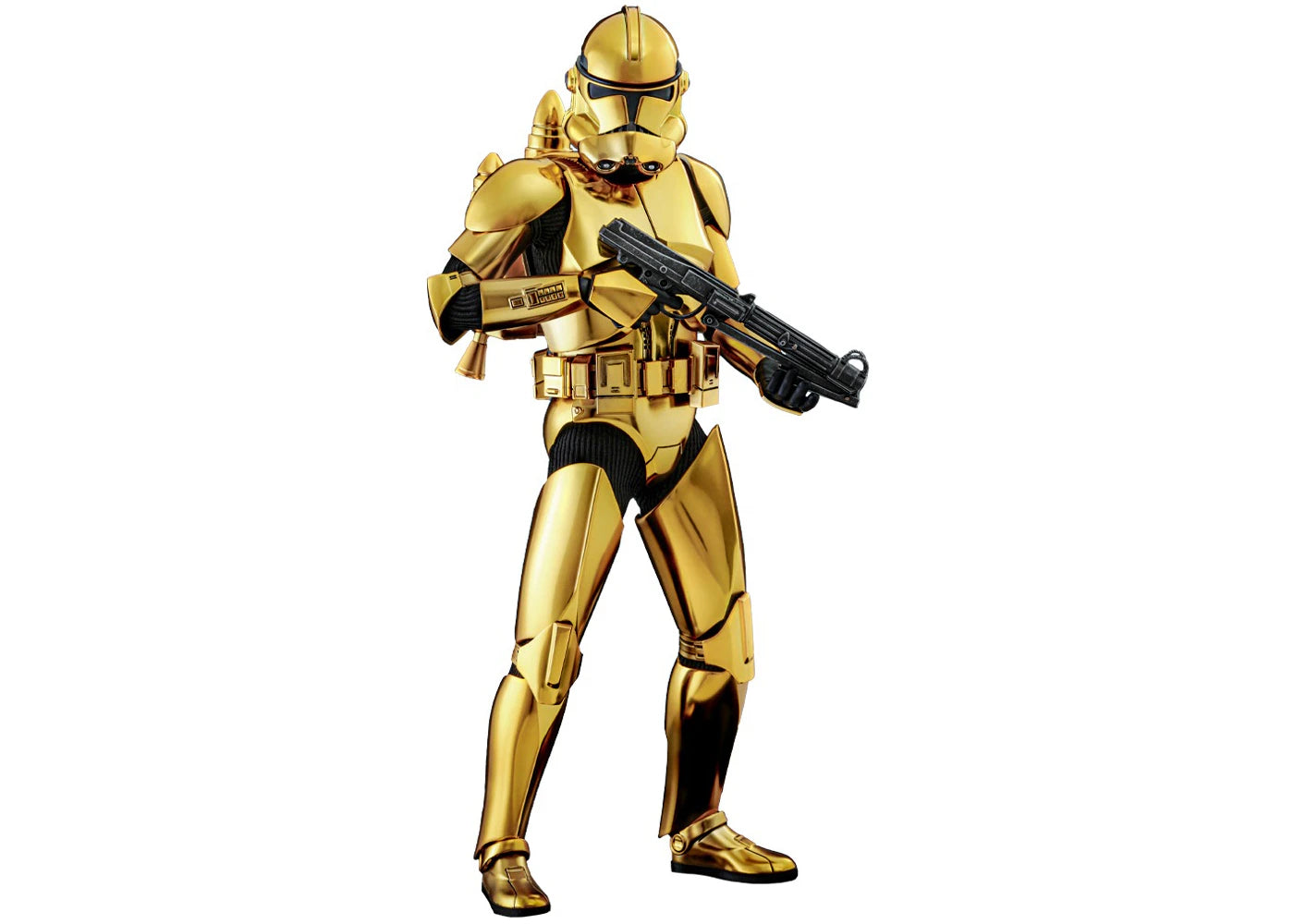 Hot Toys Star Wars Clone Tropper Gold Chrome Version 1/6th Scale Action Figure