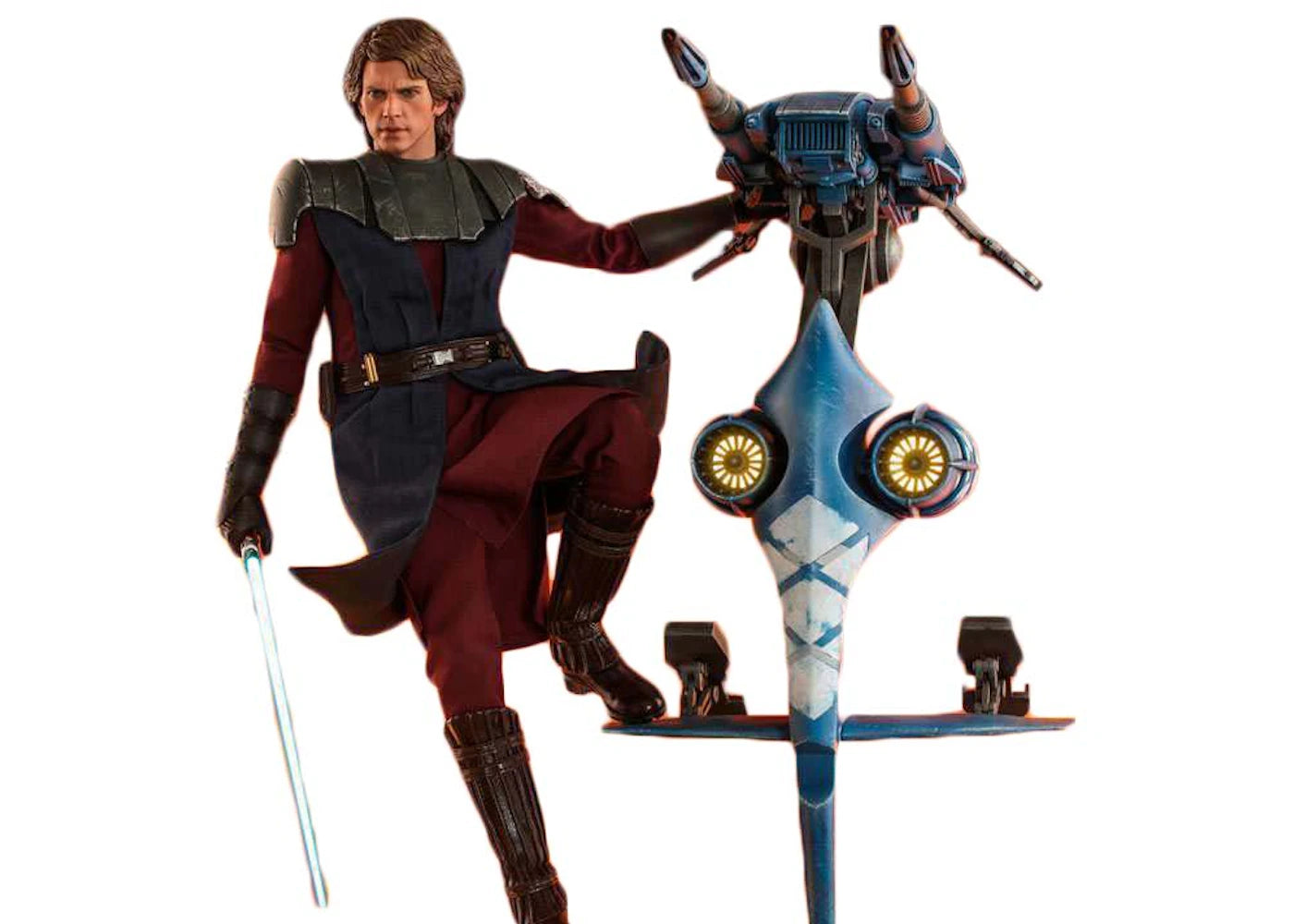 Hot Toys Star Wars Clone Wars Anakin Skywalker & STAP Action Figure
