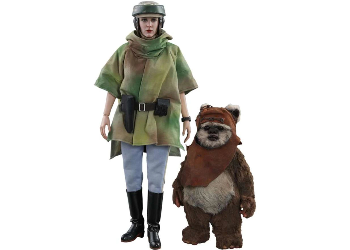 Hot Toys Star Wars Movie Masterpiece Princess Leia & Wicket Return of the Jedi Collectible Figure