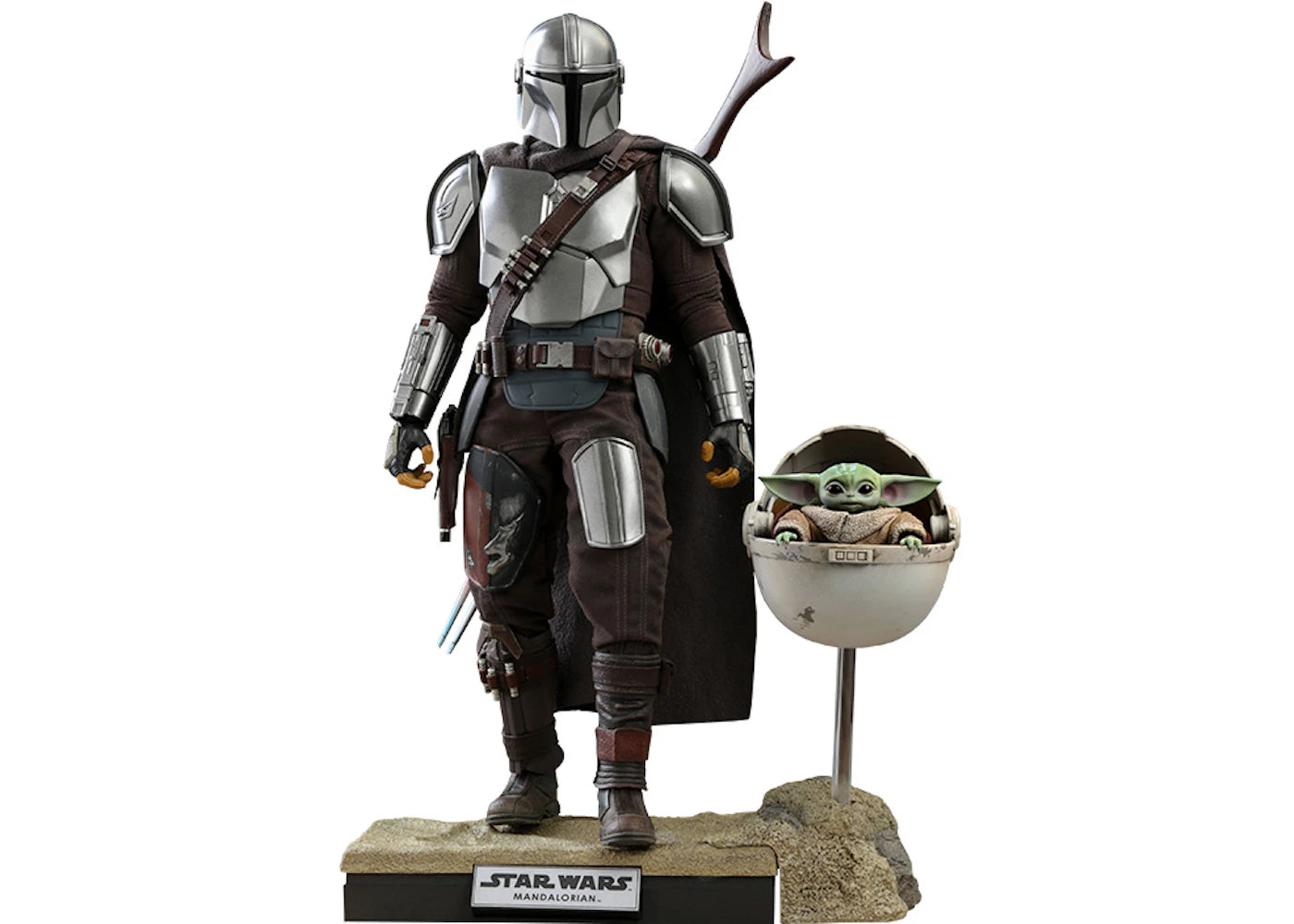 Hot Toys The Mandalorian and The Child Sixth Scale Collectible Set (Deluxe Version) Action Figure