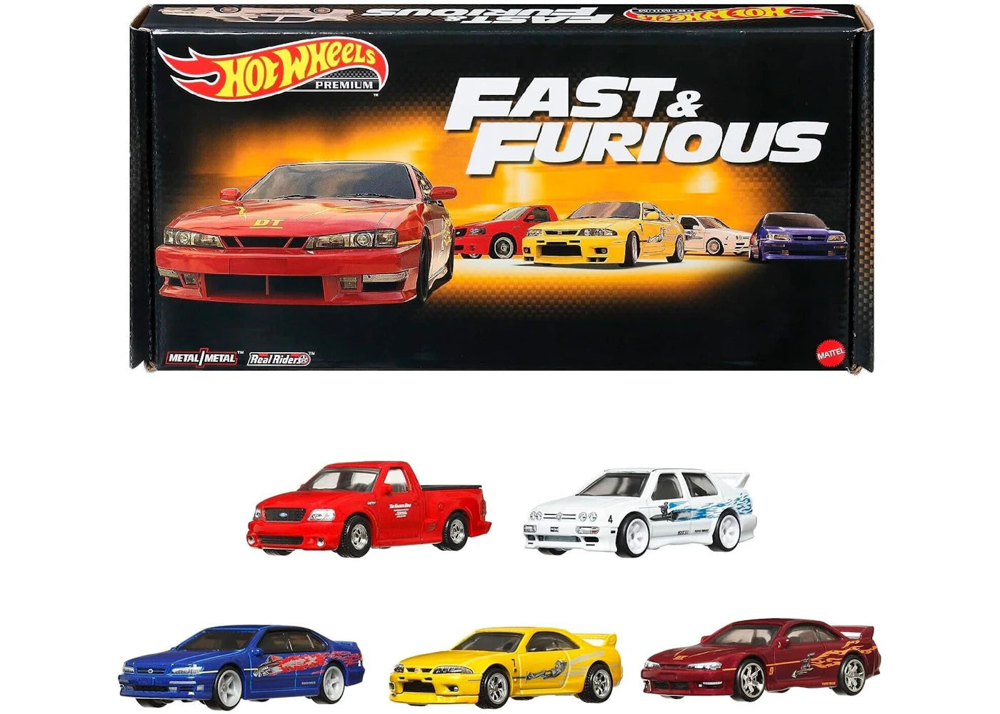 Hot Wheels Fast & Furious Premium 5 Pack Silvia Maxima 2023 PSL
