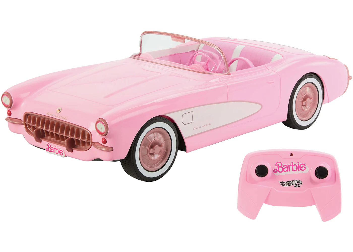 Hot Wheels RC Barbie The Movie Barbie Corvette