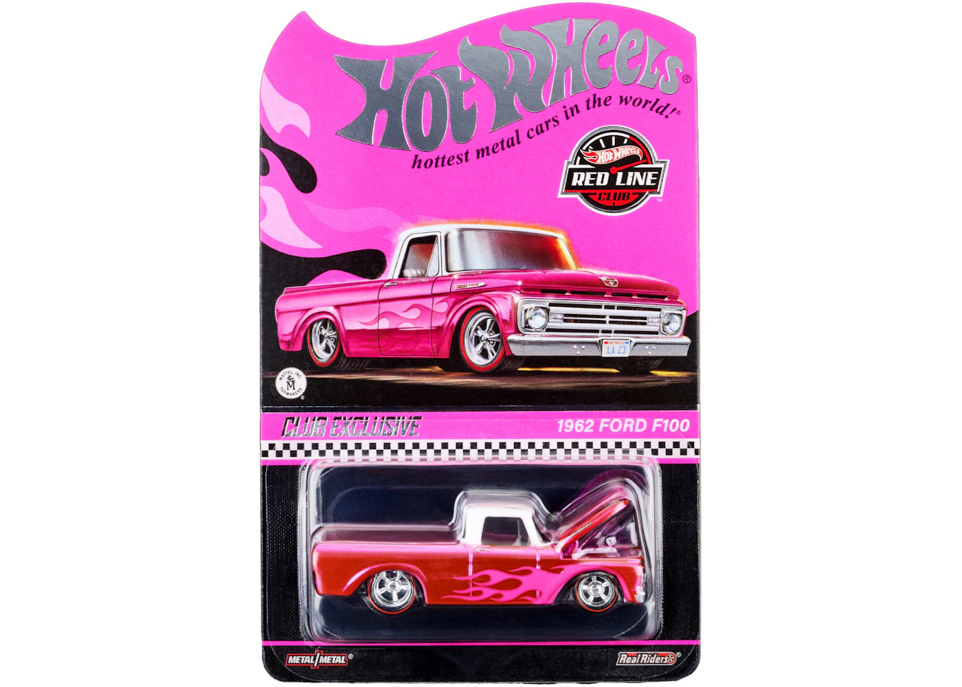 Hot Wheels RLC Exclusive Pink Edition 1962 Ford F100 – Side Kicks