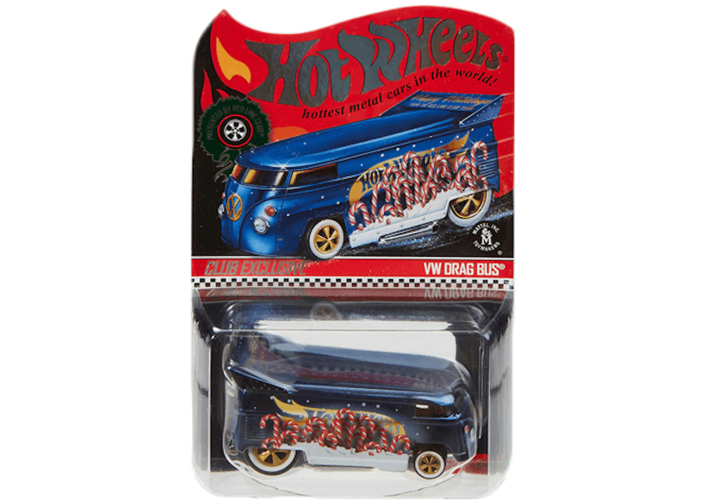Hot Wheels RLC Volkswagen Drag Bus Spectraflame Steel Blue