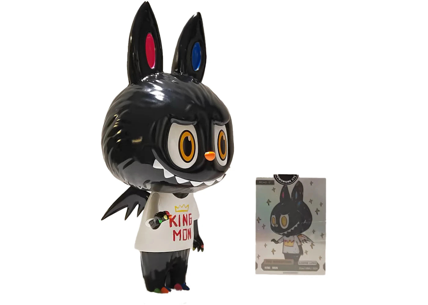 How2work Labubu The Monsters KingMon Vinyl Original (with Card) Figure