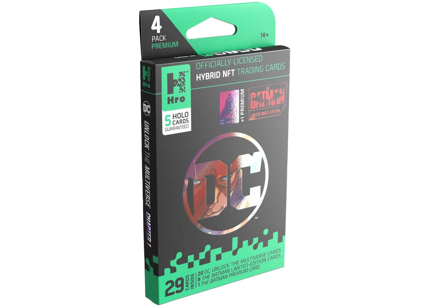 Hro Hybrid Trading Cards DC Unlock The Multiverse Chapter 1: The Batman 4-Pack Premium Booster Box