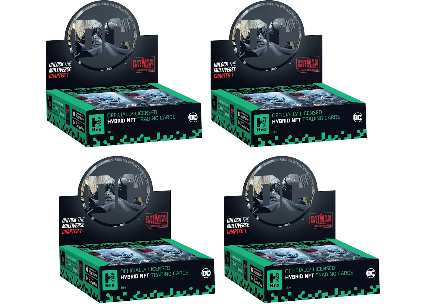 Hro Hybrid Trading Cards DC Unlock The Multiverse Chapter 1: The Batman Mega Booster Box 4x Lot