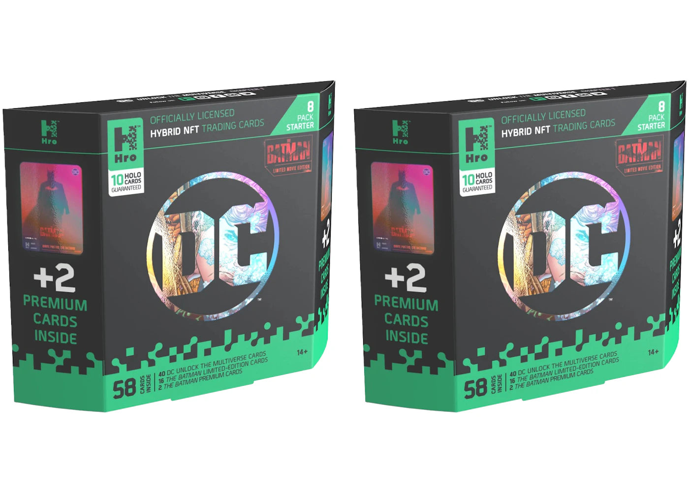 Hro Hybrid Trading Cards DC Unlock The Multiverse Chapter 1: The Batman Premium Starter Pack 2x Lot