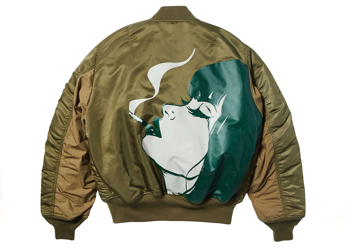 HUF x Alpha Industries Feels Good MA-1 Jacket Olive