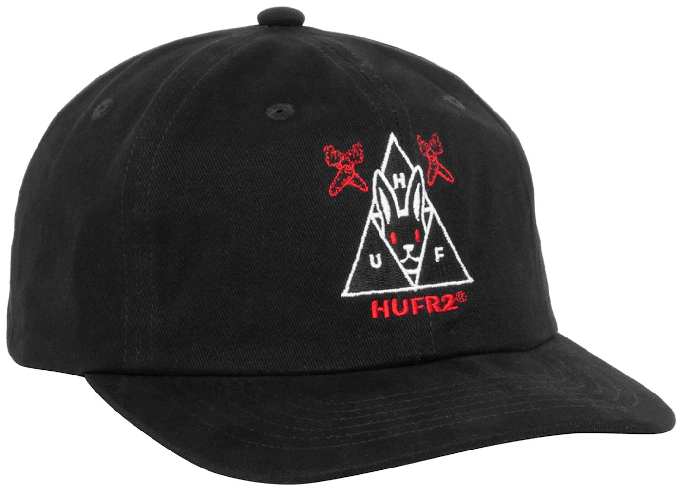HUF x FR2 Cap Black