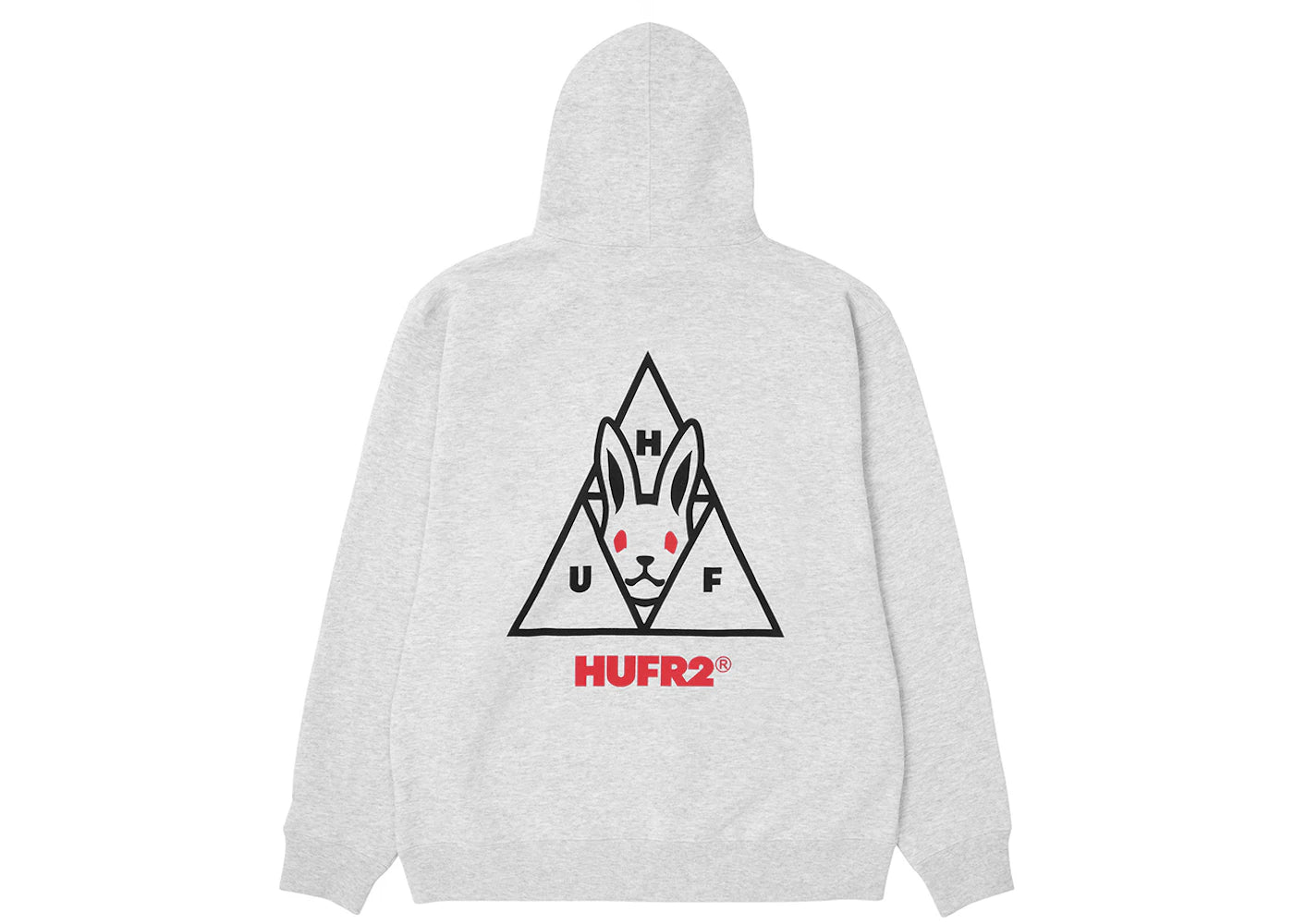 HUF x FR2 Hoodie Ash Grey