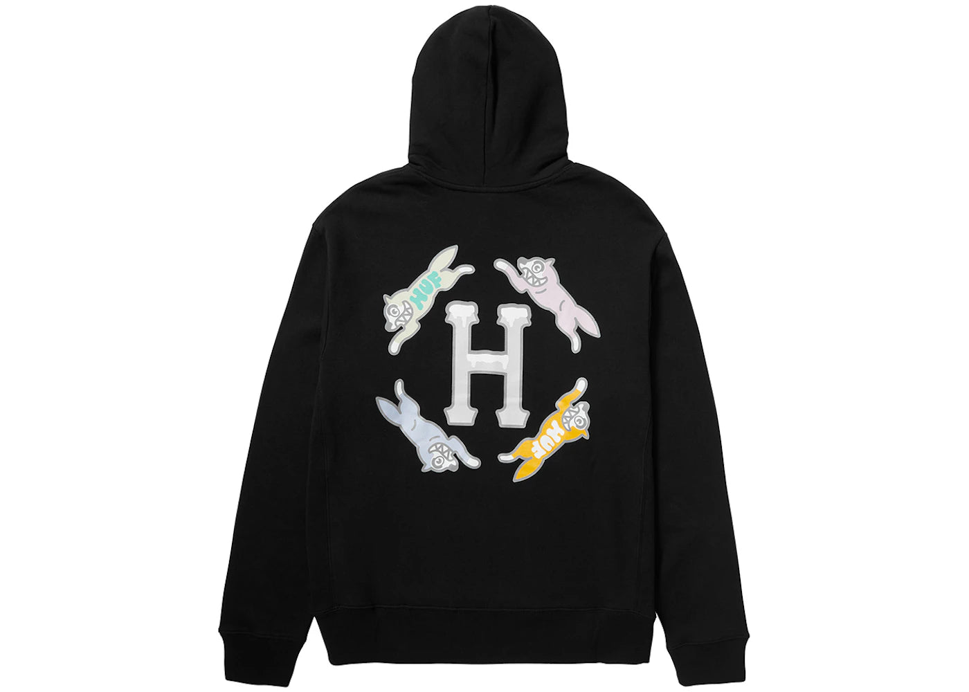 HUF x Ice Cream Frosted Hoodie Black