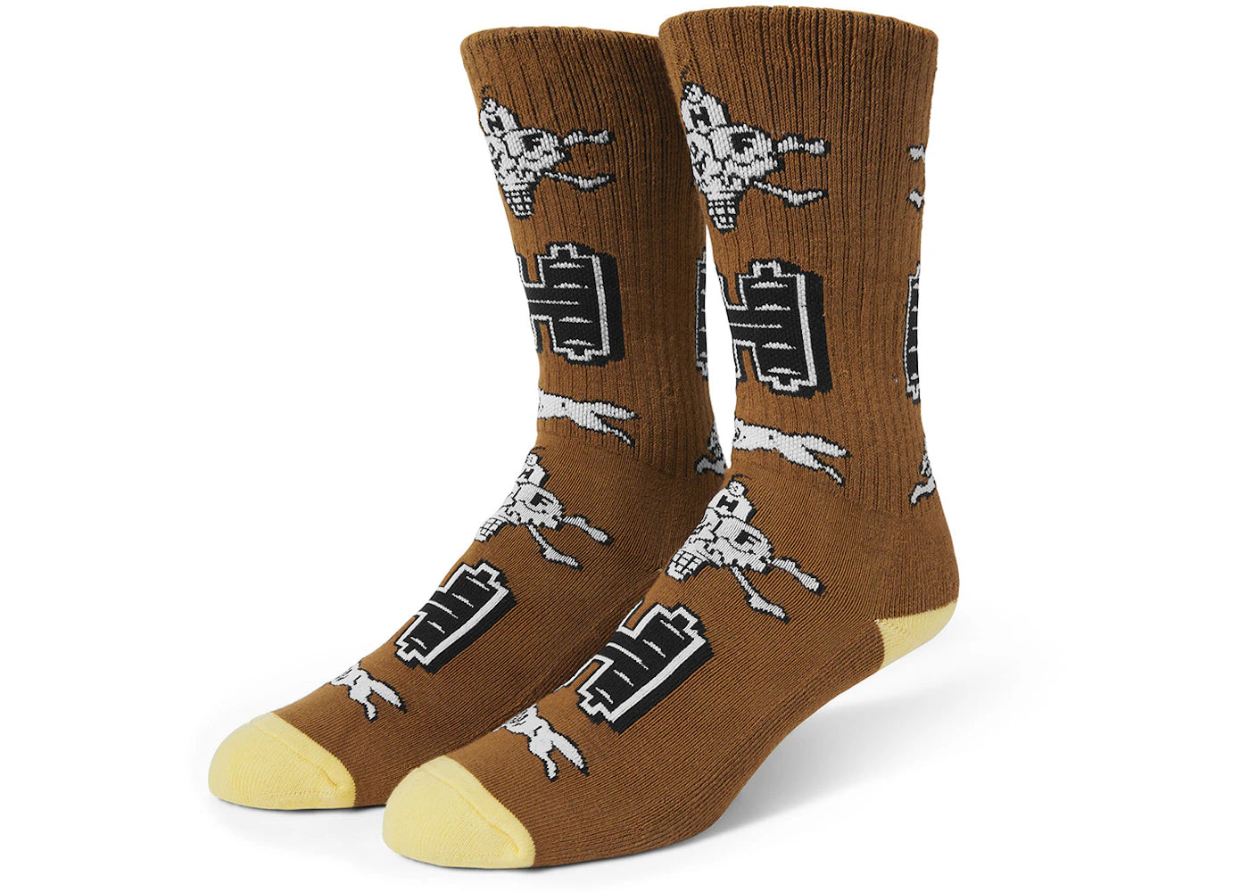 HUF x Ice Cream Neopolitan Crew Socks Chocolate