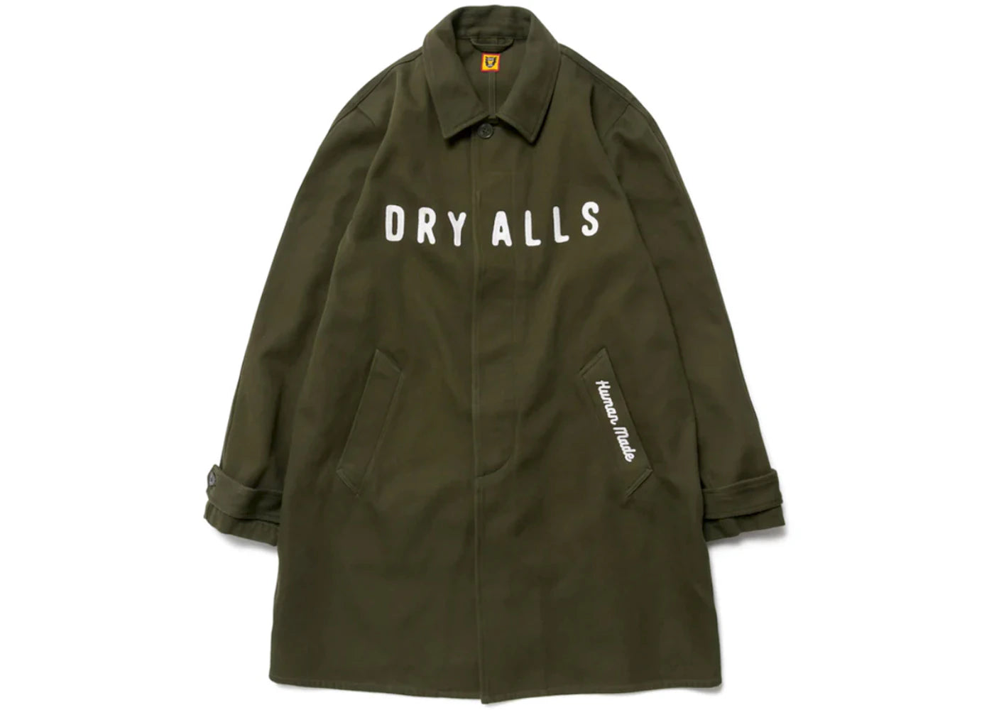 Human Made Balmacan Coat Olive Drab