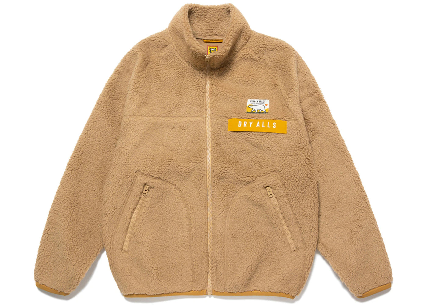 Human Made Boa Fleece Jacket Beige