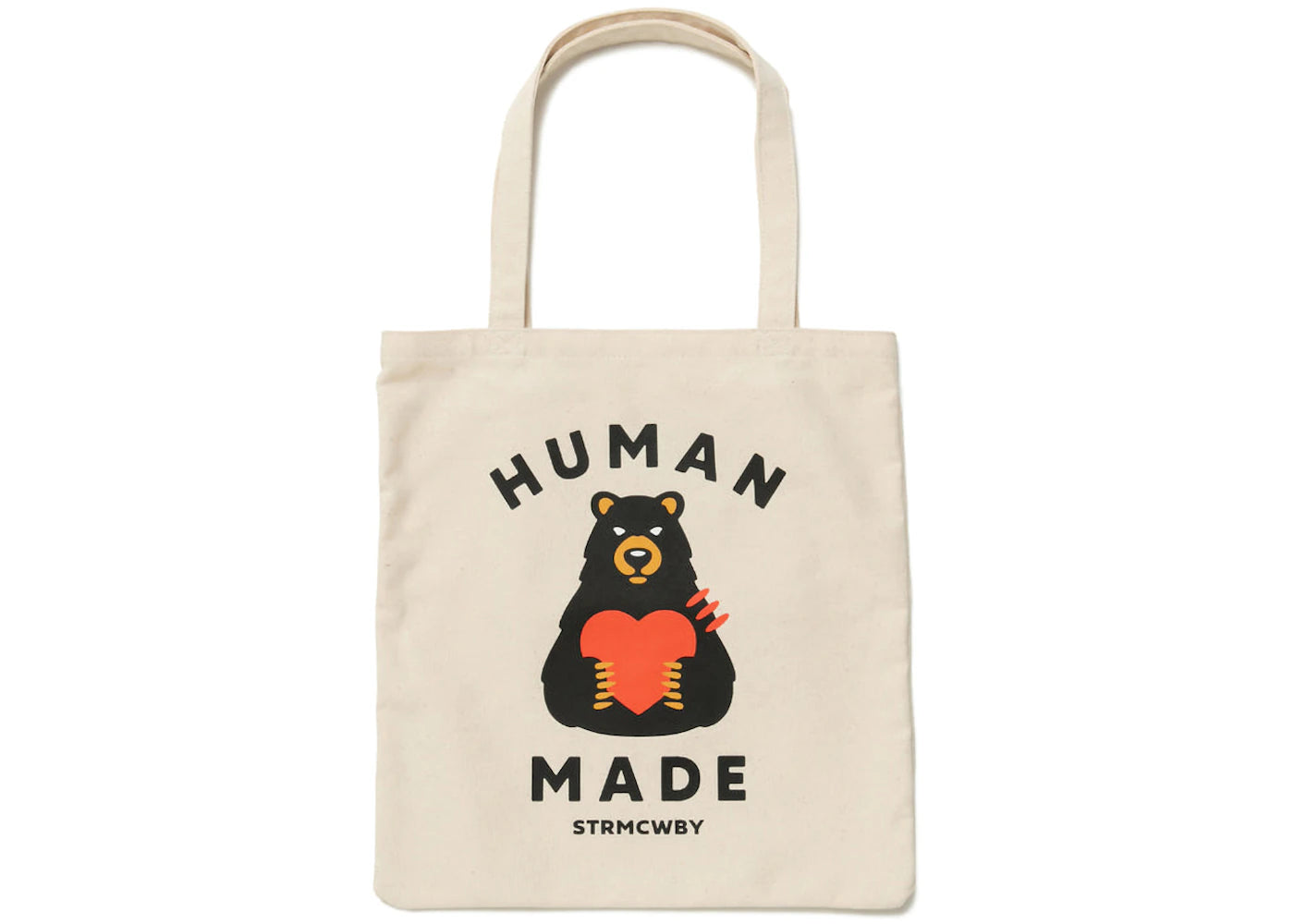 Human Made Book Bear Tote Bag White