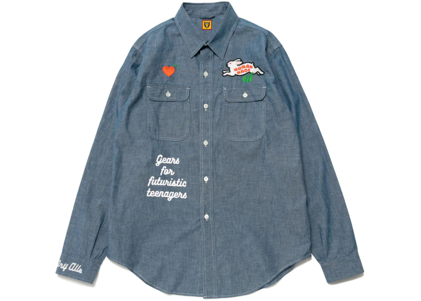Human Made Chambray Shirt Blue