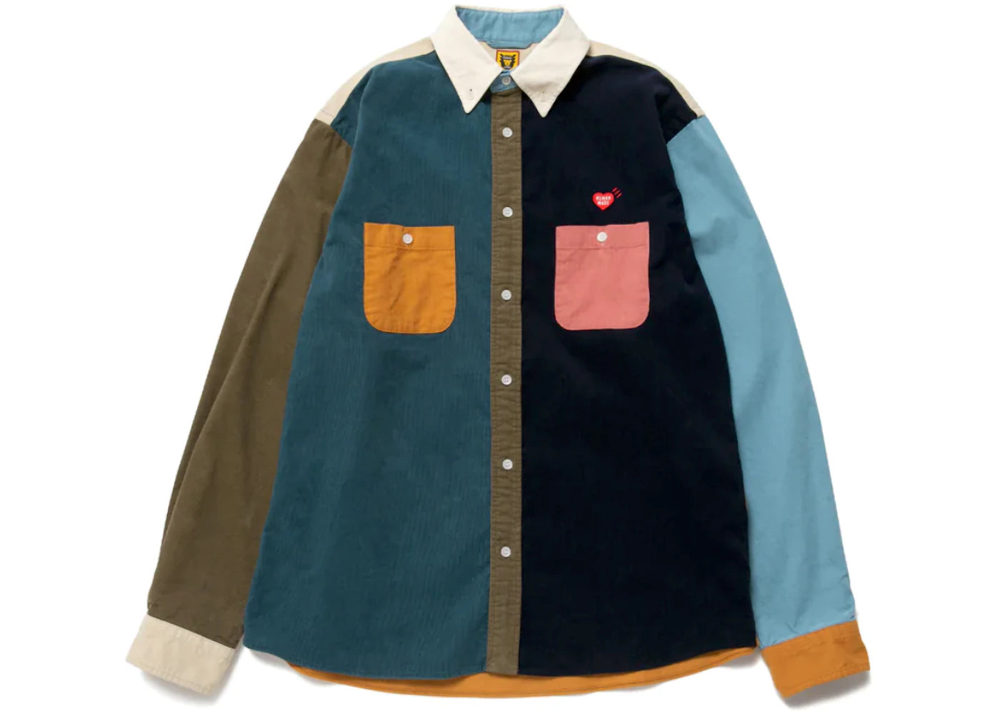 Human Made Crazy Corduroy Shirt Blue Multi