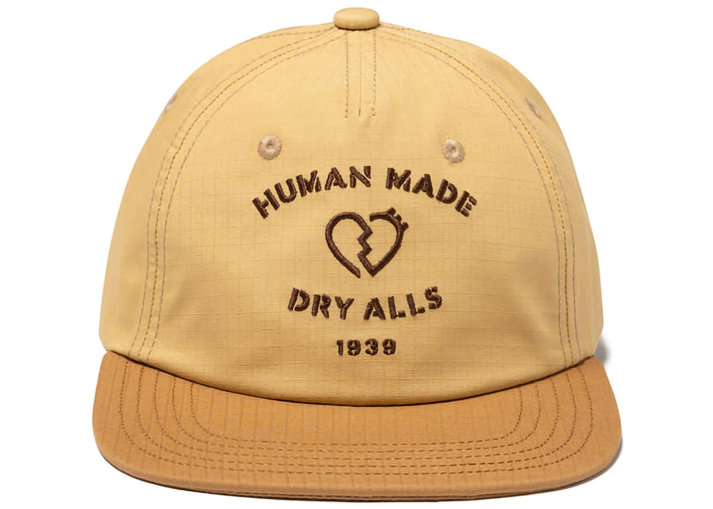 Human Made Dry Alls 5 Panel Rip Stop Cap Beige