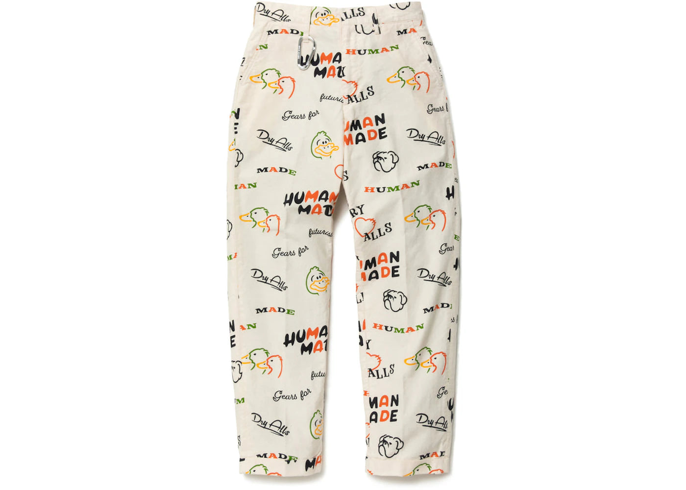 Human Made Dry Alls Duck Printed Chino Pants White