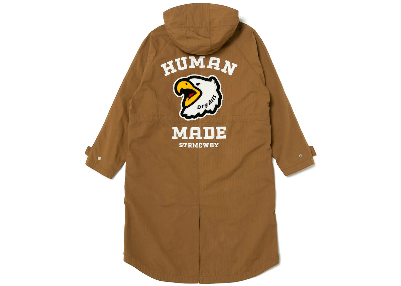 Human Made Eagle Military Hooded Coat Beige