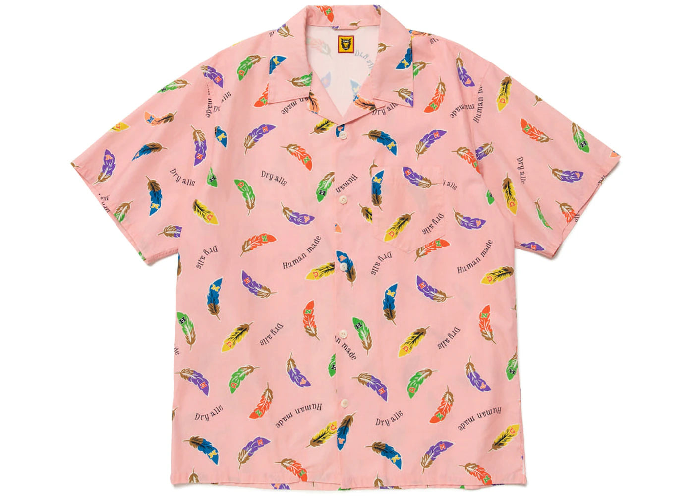 Human Made Feather Aloha Shirt Pink